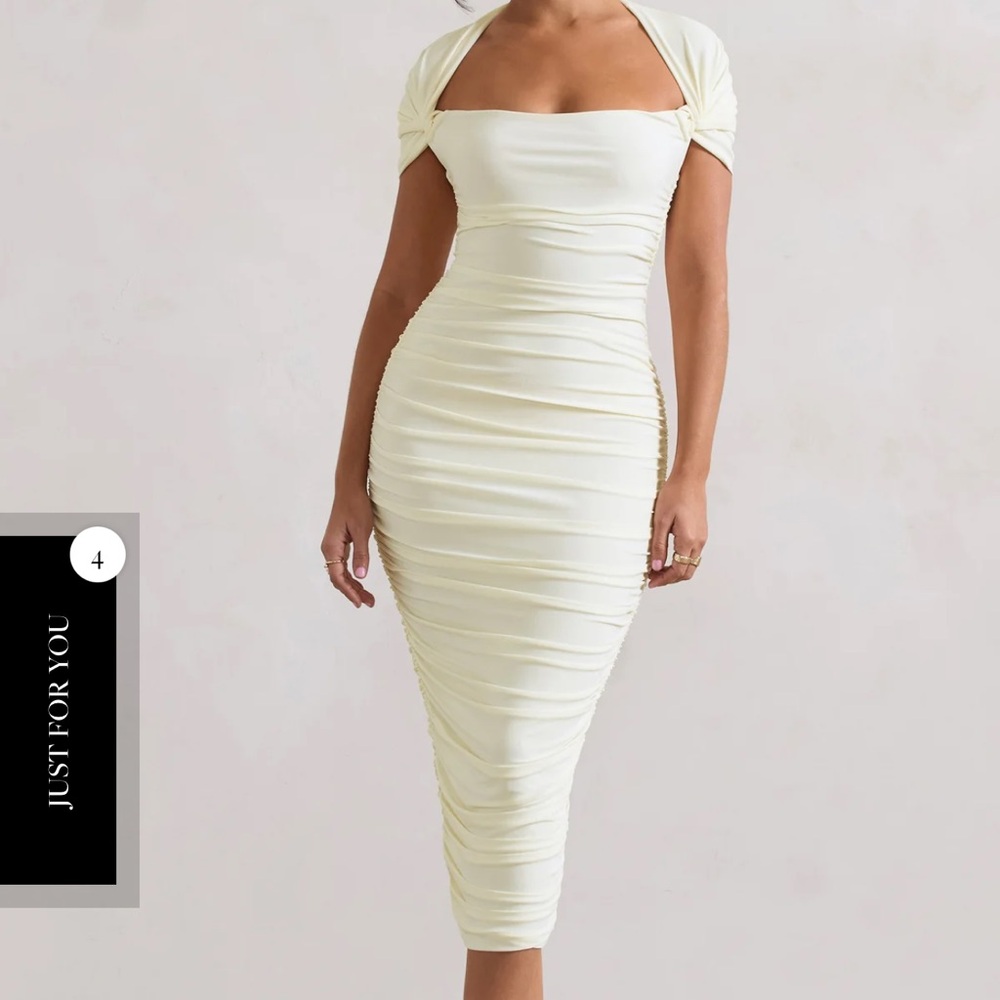 Cream Midi Dress